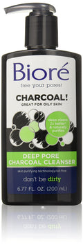 Biore Deep Pore Charcoal Cleanser (6.77 oz, 3 Pack)/12pk