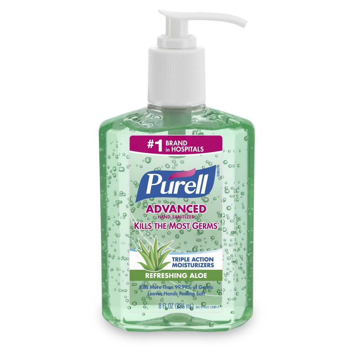 Advanced Hand Sanitizer Soothing Gel Fresh Scent (8 oz)/12pk