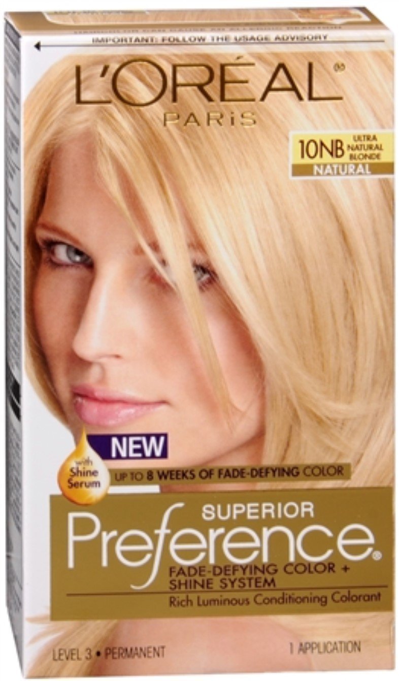 L'Oréal Superior Preference Hair Color (10NB Ultra Natural Blonde)
/12pk