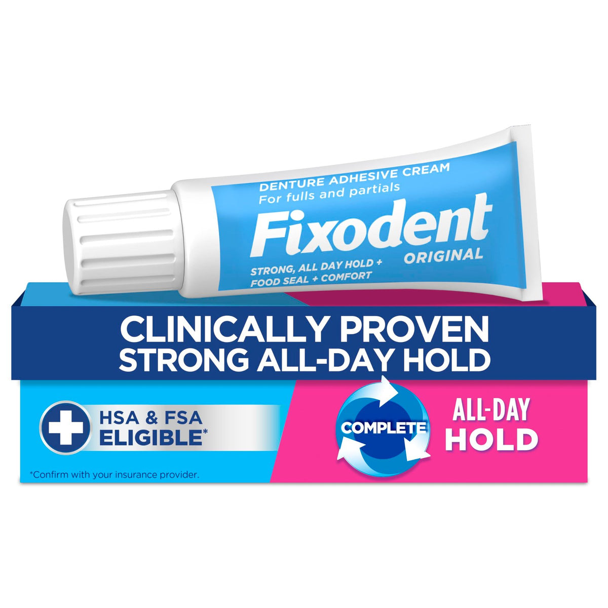 Fixodent Adhesive Cream (0.75 oz)/24pk