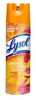 Lysol Disinfectant Spray Mango Hibiscus (19 oz)/6pk