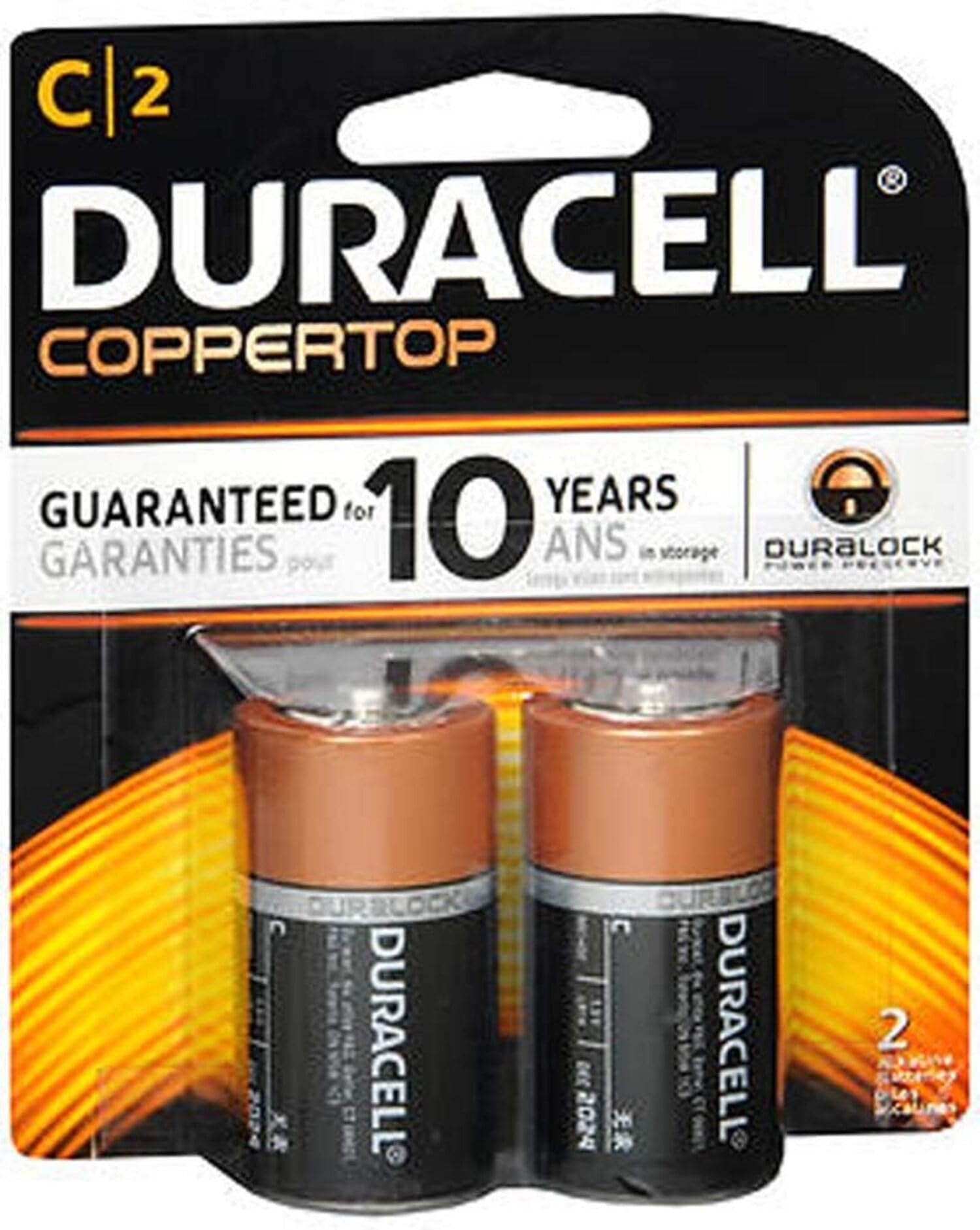 Duracell Coppertop Alkaline Battery C Size (2-pack)/48pk