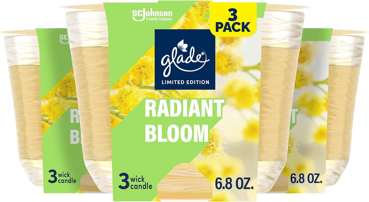 Glade Candle LTO - Radiant Bloom, 6.8 oz — 3 Per Case