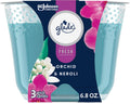 Glade Fresh Orchid & Neroli Candle, 6.8 oz — 3 Per Case
