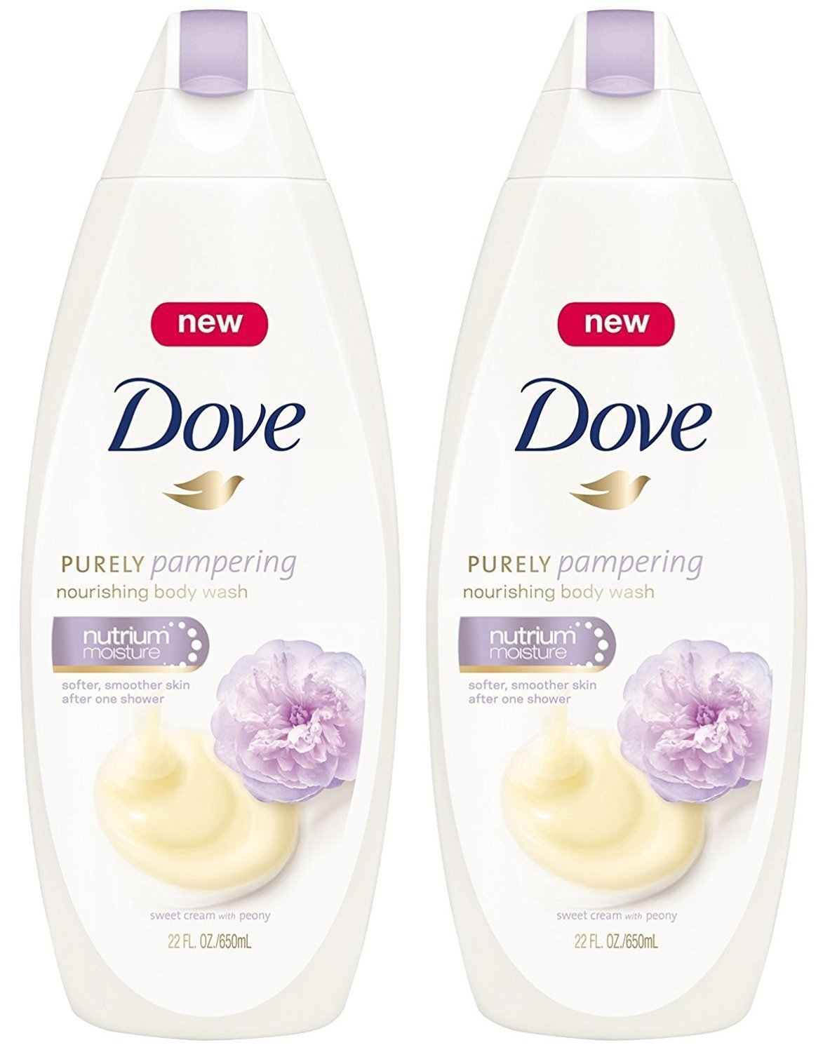 Dove Body Wash, Sweet Cream & Peony (20 oz, 2 Pack)/4pk