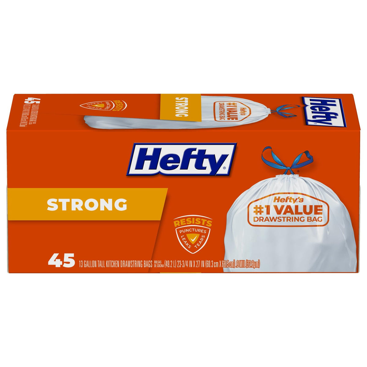 Hefty Trash Bags (45 Count)/6pk