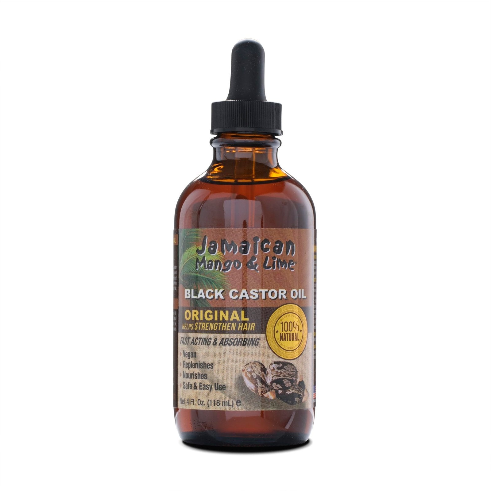 Jamaican Mango & Lime Black Castor Oil (4 oz)/6pk