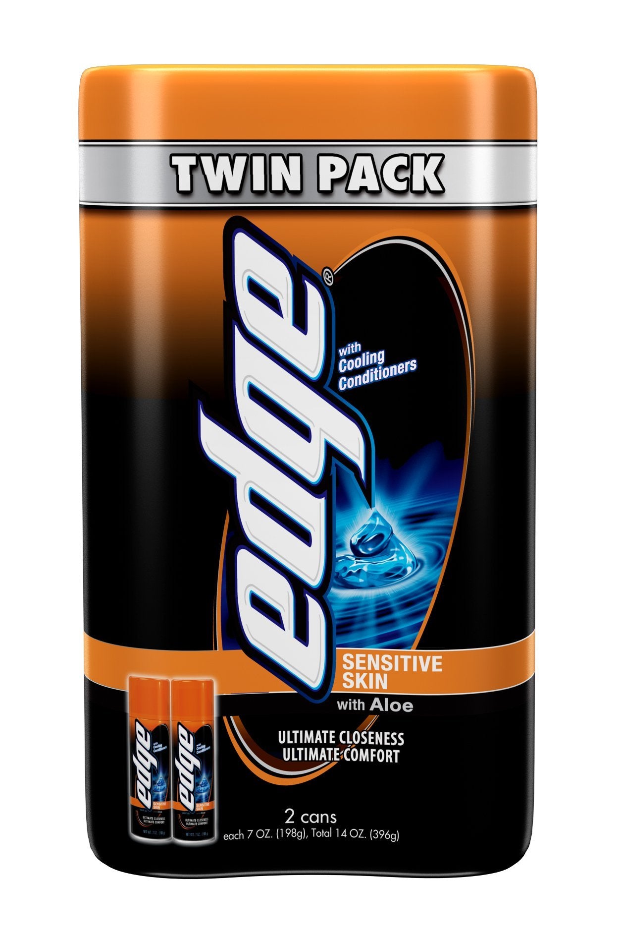 Edge Shave Gel for Men Sensitive Skin (7 oz, 2 Pack)/4pk