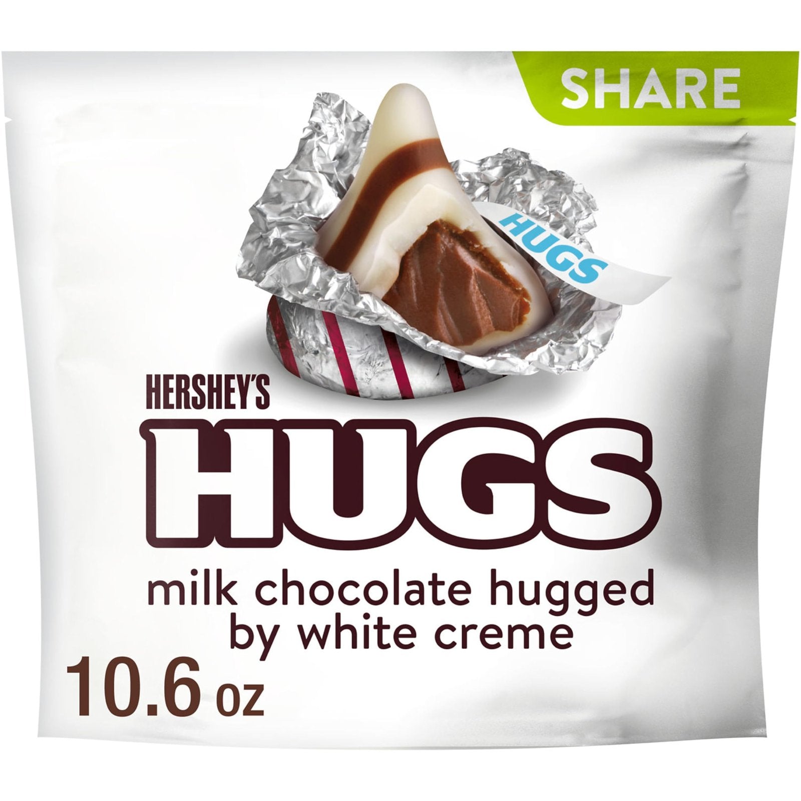 Hershey’s HUGS Chocolate Candy (10.6 oz)/8pk