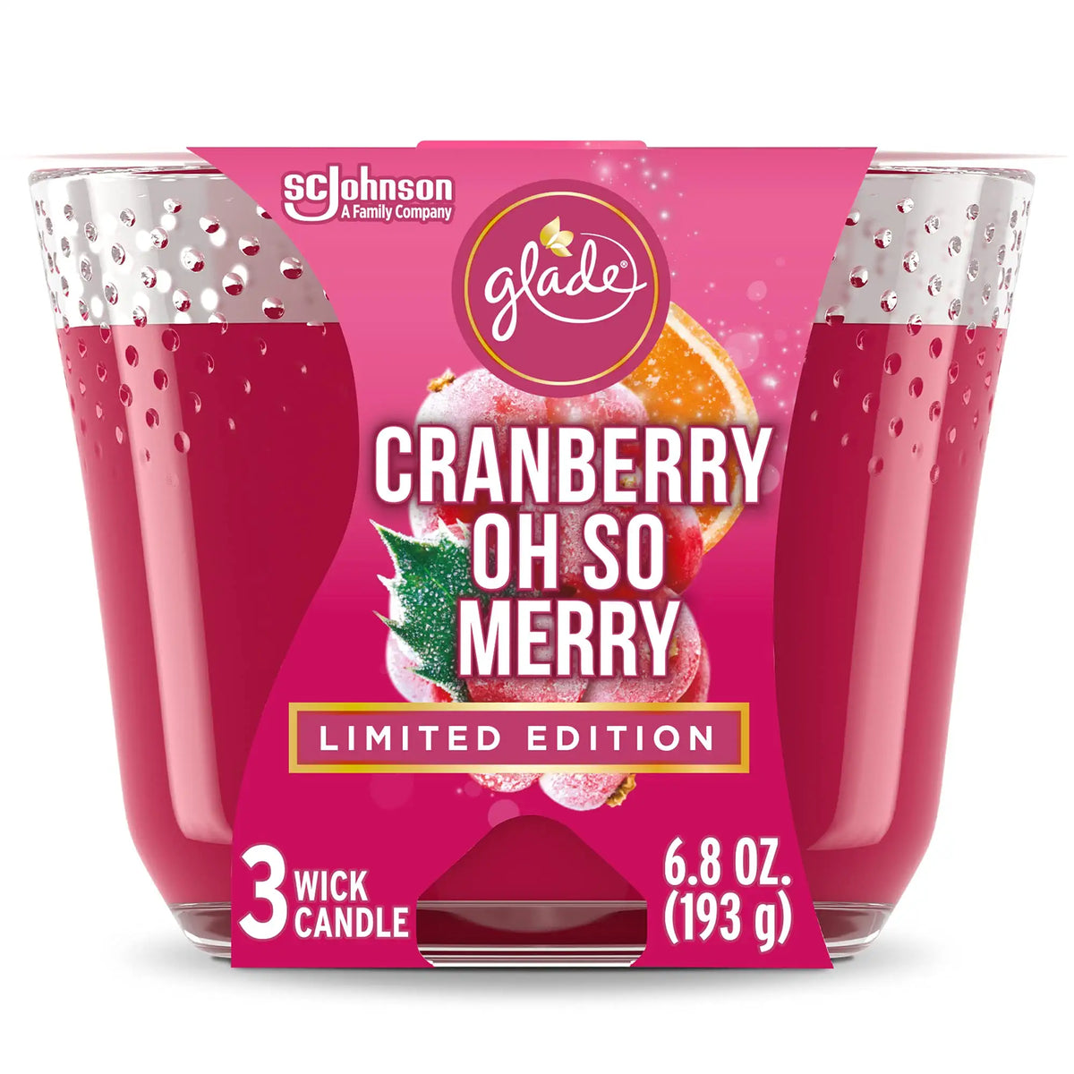 Glade Berrygumbear Candle, 6.8 oz — 3 Per Case