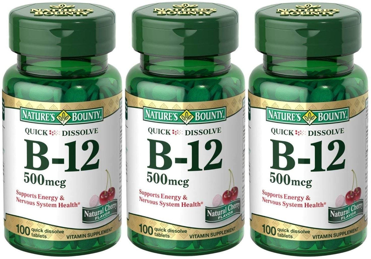 Nature’s Bounty B-12 Tablets 500 mcg (300 ct)/24pk
