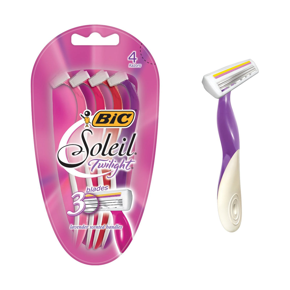 BIC Soleil Twilight Razors (4 ct)/72pk