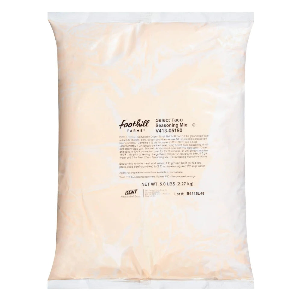 Foothill Farms Select Taco Seasoning, 6 Pound — 1 Per Case
