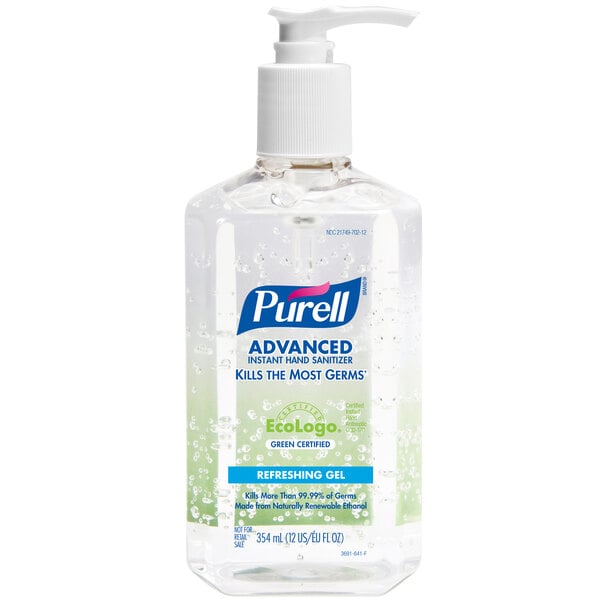 Purell Instant Hand Sanitizer Green Certified LTX-12 - 2 ct — Case of 1