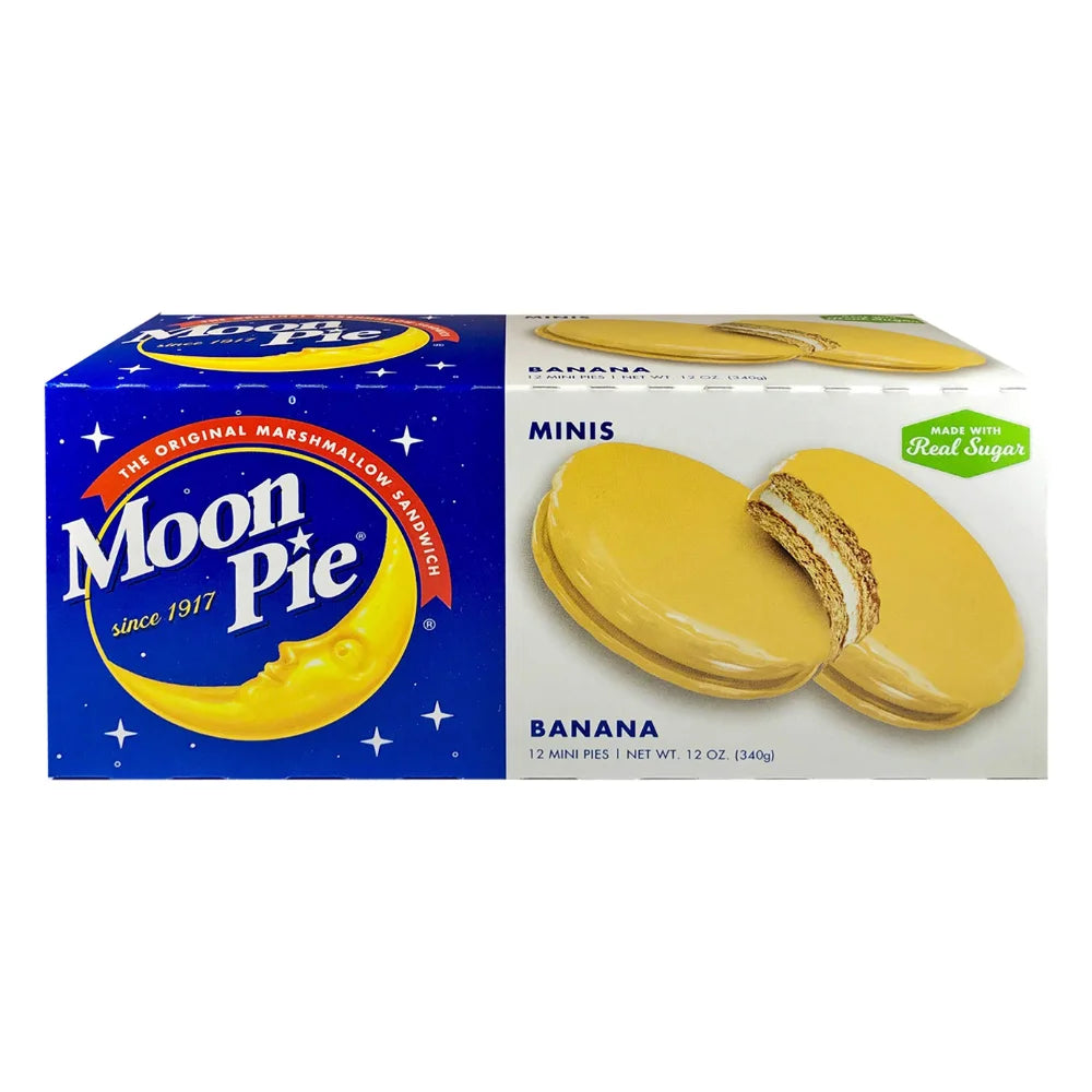 MoonPie Banana Mini Pies, 12 Ounce — 8 Per Case