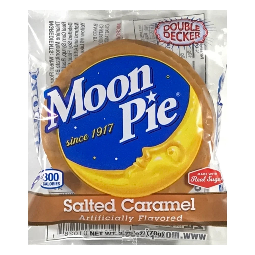 MoonPie Salted Caramel Double Decker Marshmallow Sandwich, 2.75 Ounce — 9 Per Case