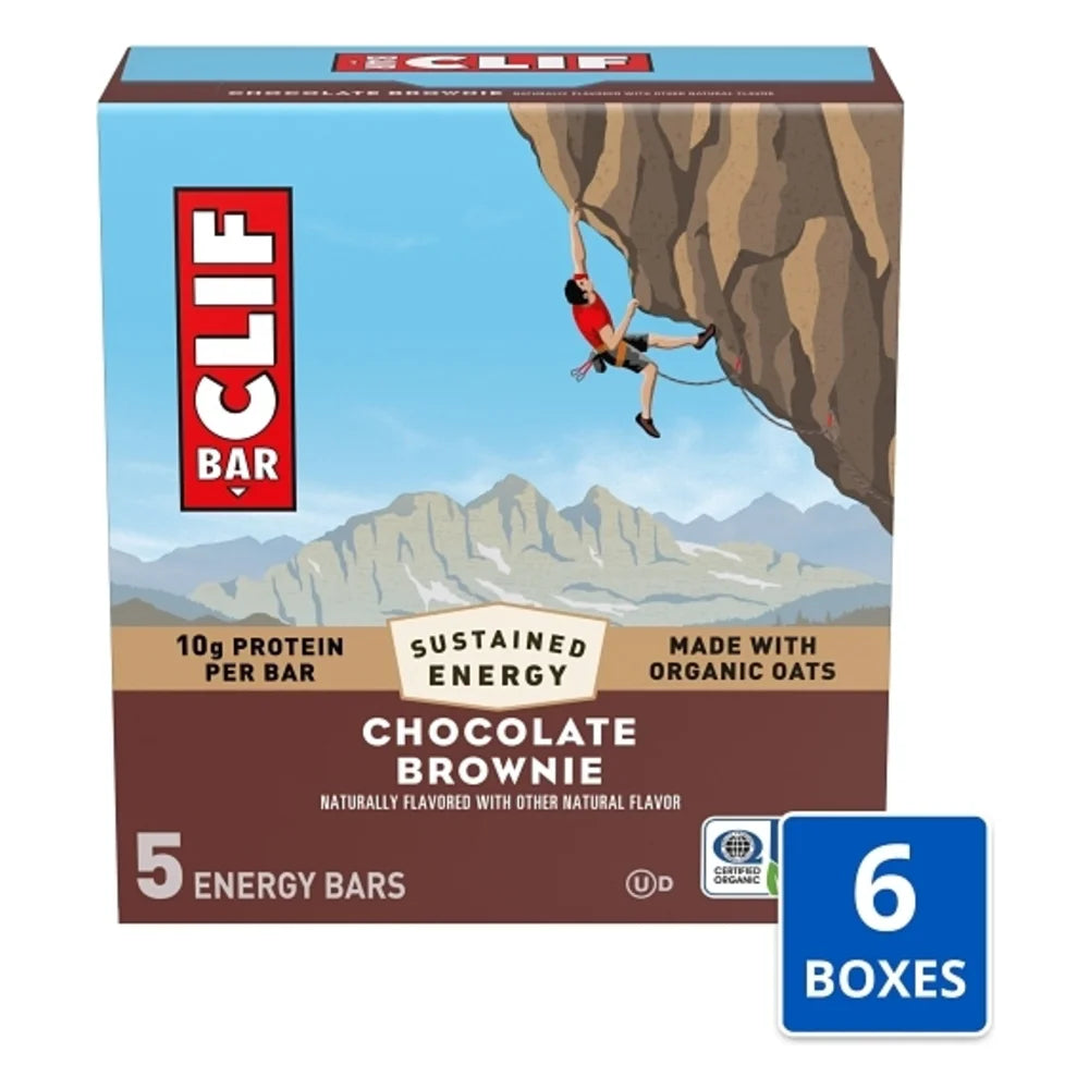 Clif Bar Chocolate Brownie Energy Bar, 2.4 Ounce — 30 Per Case