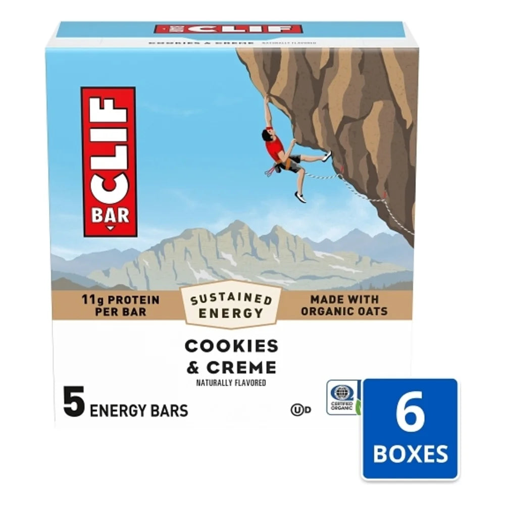 Clif Bar Cookies & Creme Energy Bar, 2.4 Ounce — 30 Per Case