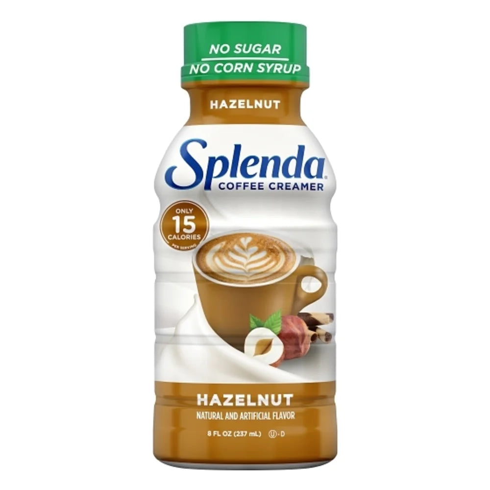 Splenda Hazelnut Coffee Creamer, 8 Fluid Ounce — 12 Per Case