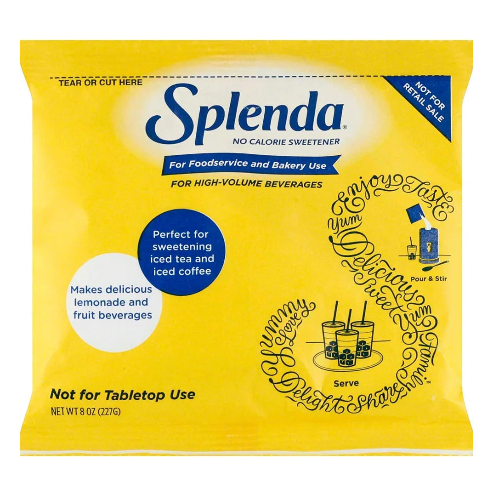 Splenda No Calorie Sweetener Pouch, 8 Ounce — 12 Per Case
