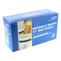 ACR 7.5 Inch Individually Wrapped Wood Coffee Stirrer, 500 Each — 10 Per Case