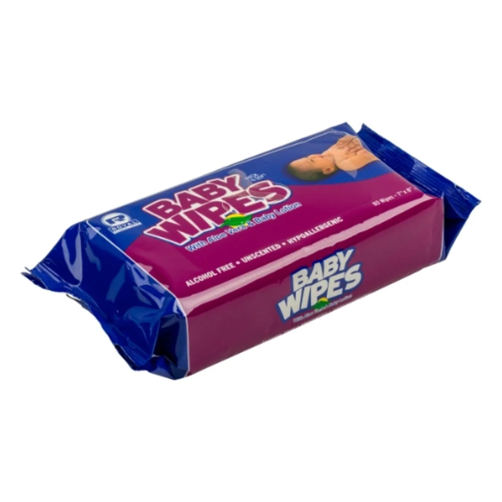 ACR Unscented Refill Baby Wipe, 80 Each — 12 Per Case