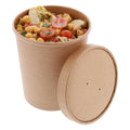 ACR 32Oz Kraft Paper Food Container With Lid, 250 Each — 250 Per Case