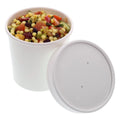 ACR White Paper Food Container And Lid Combo, 12 Ounce — 250 Per Case