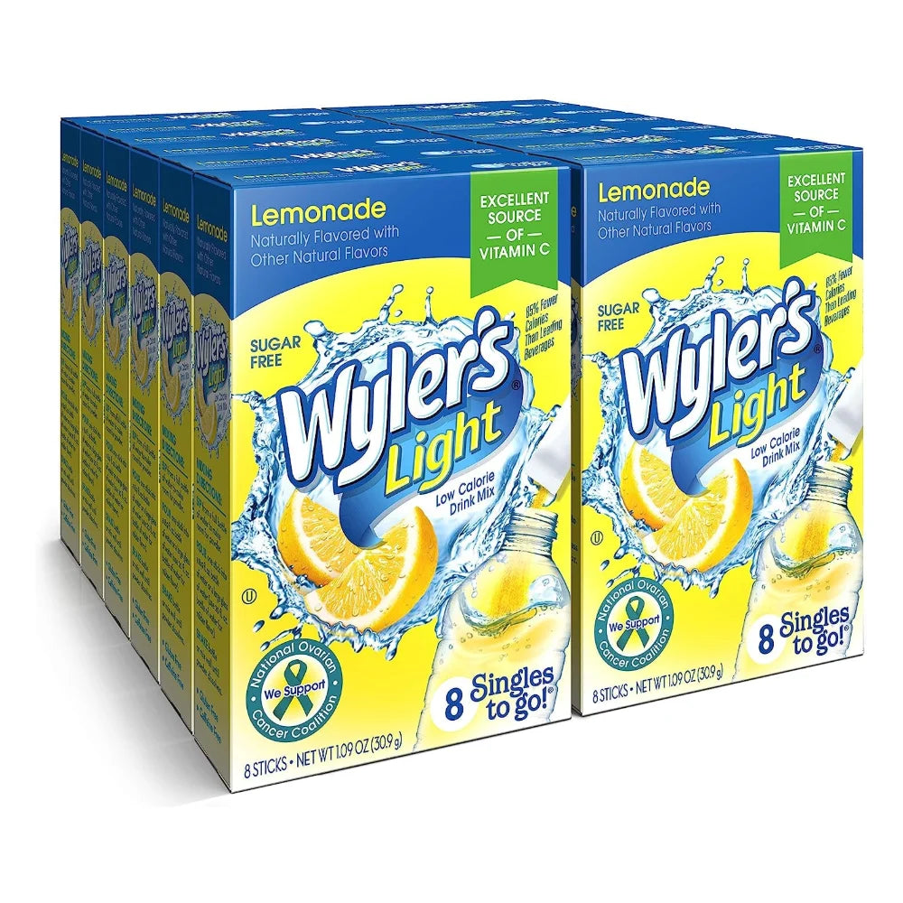 Wyler's Lemonade Drink Mix Singles To Go, 8 Count — 12 Per Case