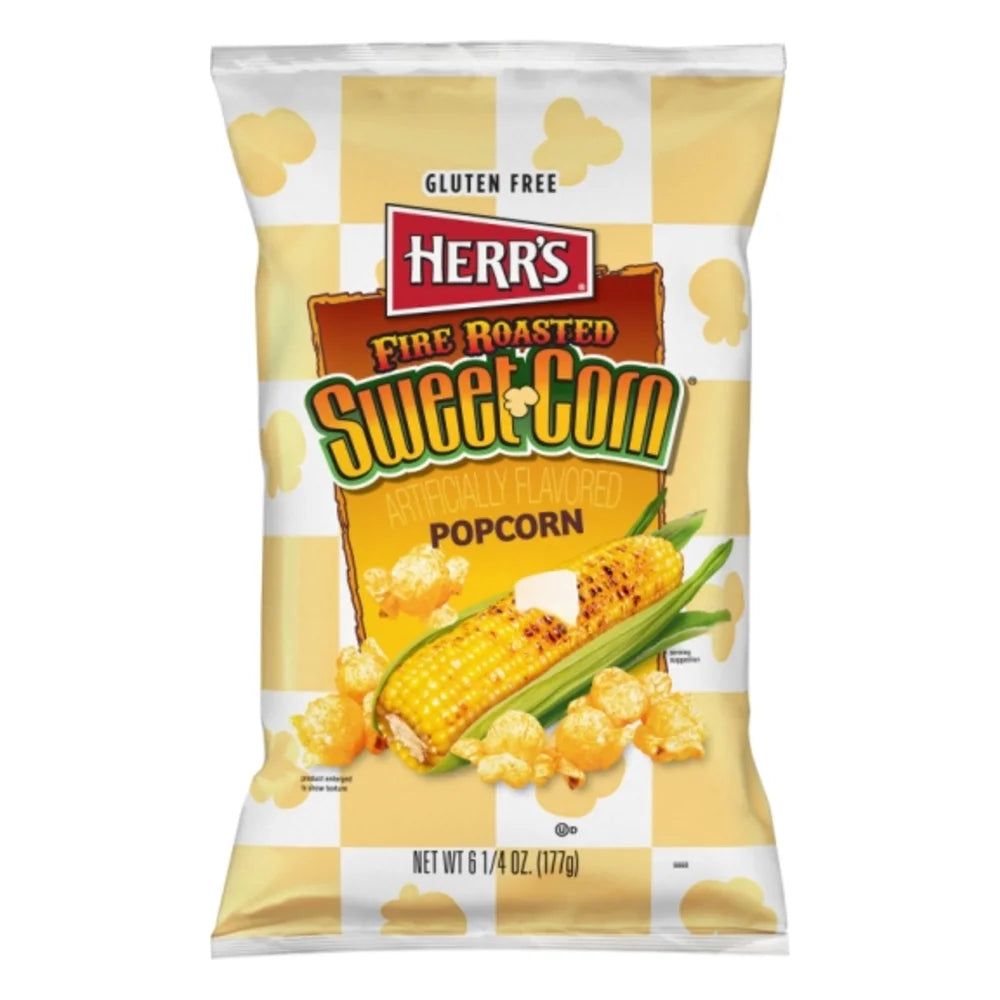 Herr Brands Fire Roasted Sweet Corn Popcorn, 6.25 Ounce — 9 Per Case