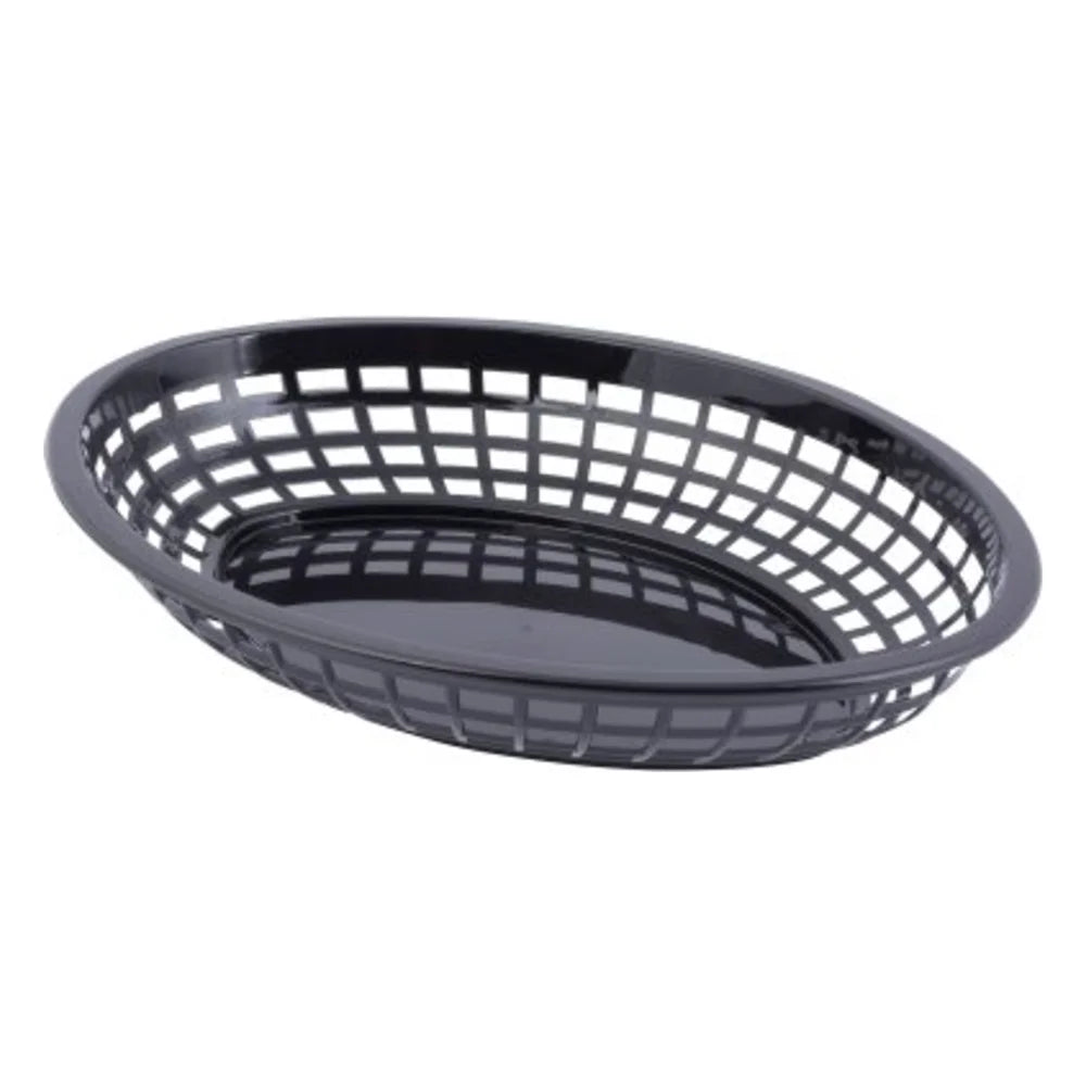 Tablecraft Oval Jumbo Black Basket — 1 Per Case