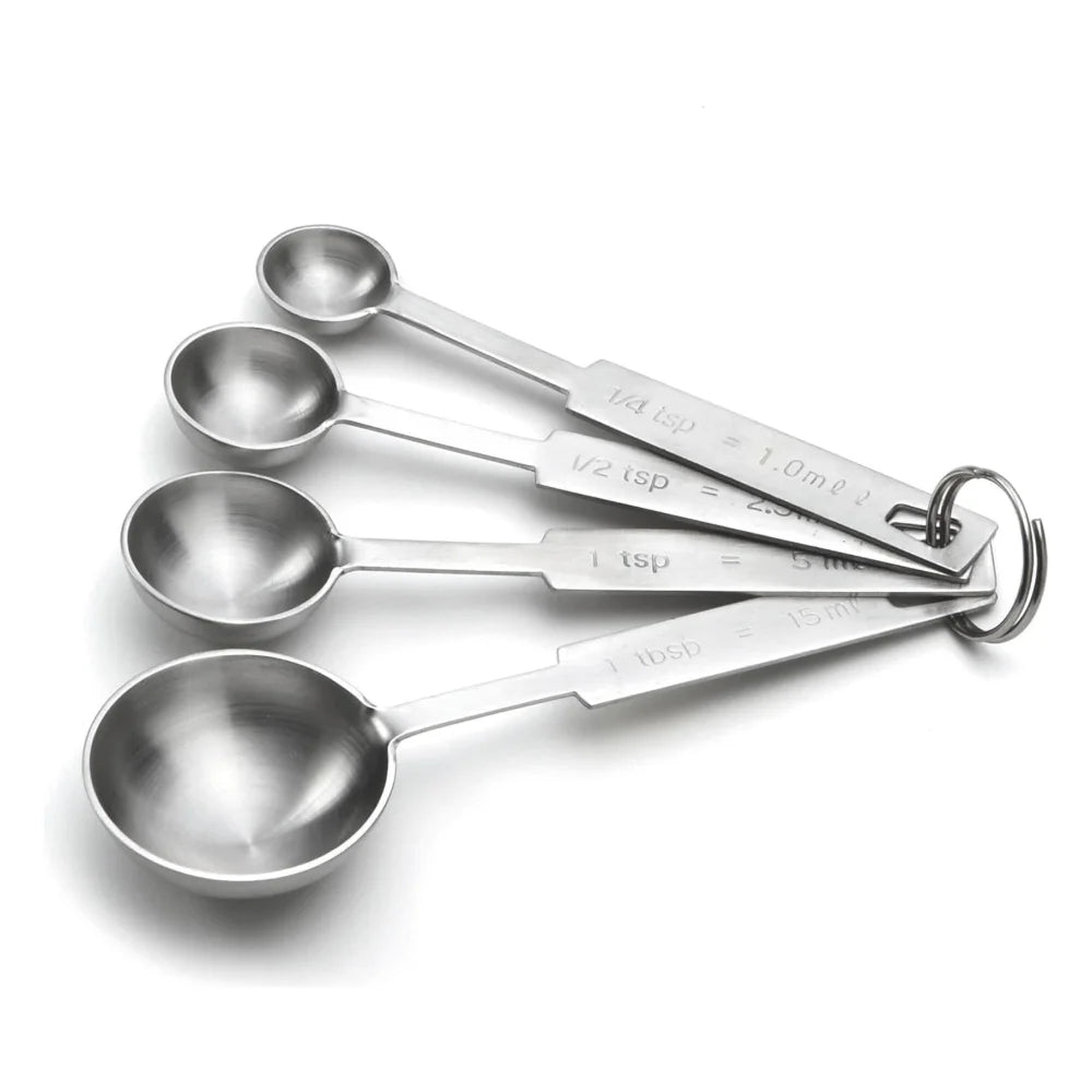 Tablecraft Premium 4 Piece Measuring Spoon Set — 1 Per Case