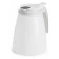 Tablecraft White Top Polyethylene Dispenser, 48 Ounce — 1 Per Case
