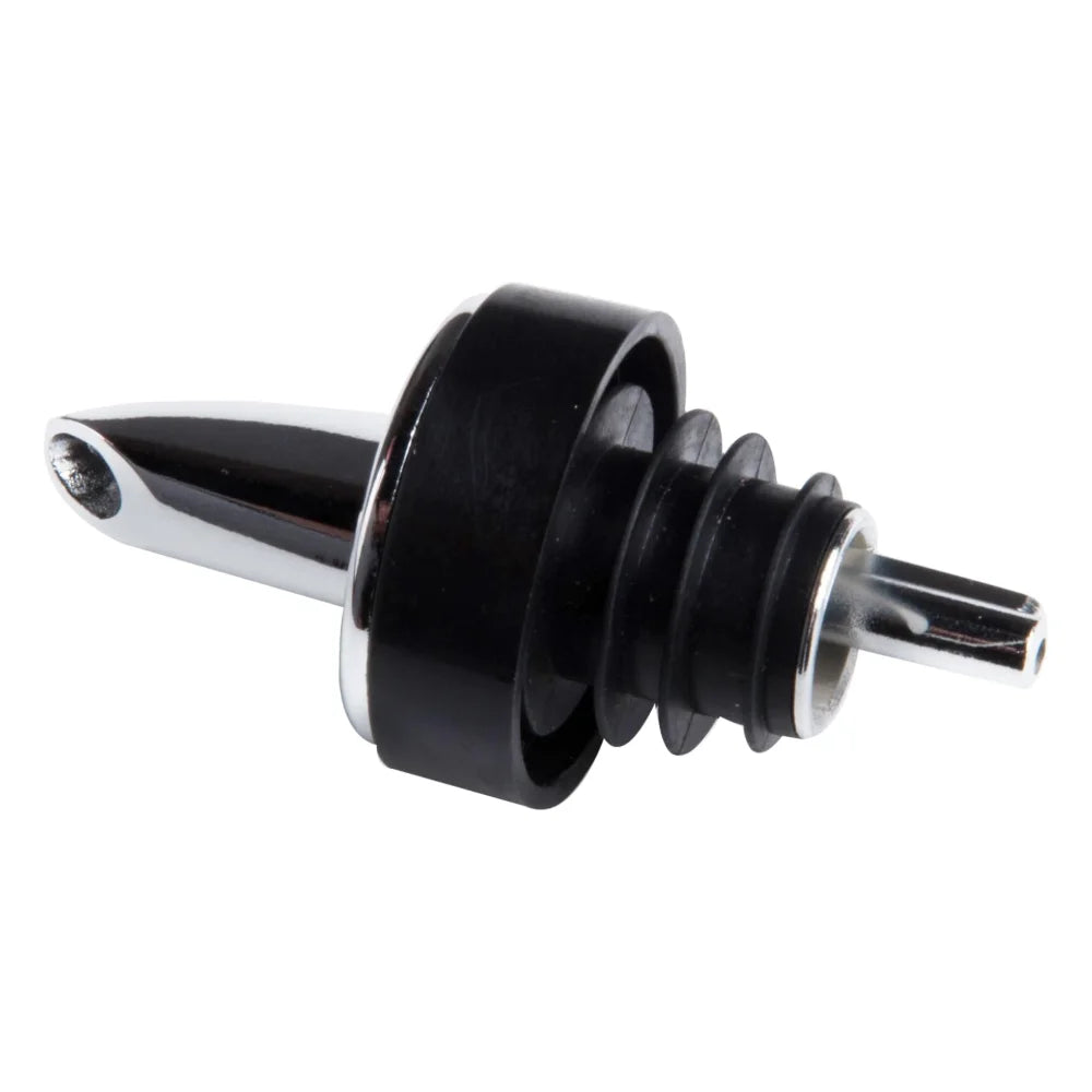 Tablecraft Chrome Black Free Flow Pourer — 12 Per Case