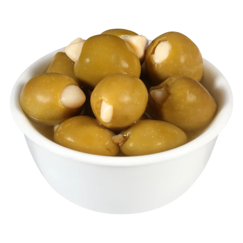 Pearls Garlic Stuffed Queen Olives, 7 Ounce — 6 Per Case