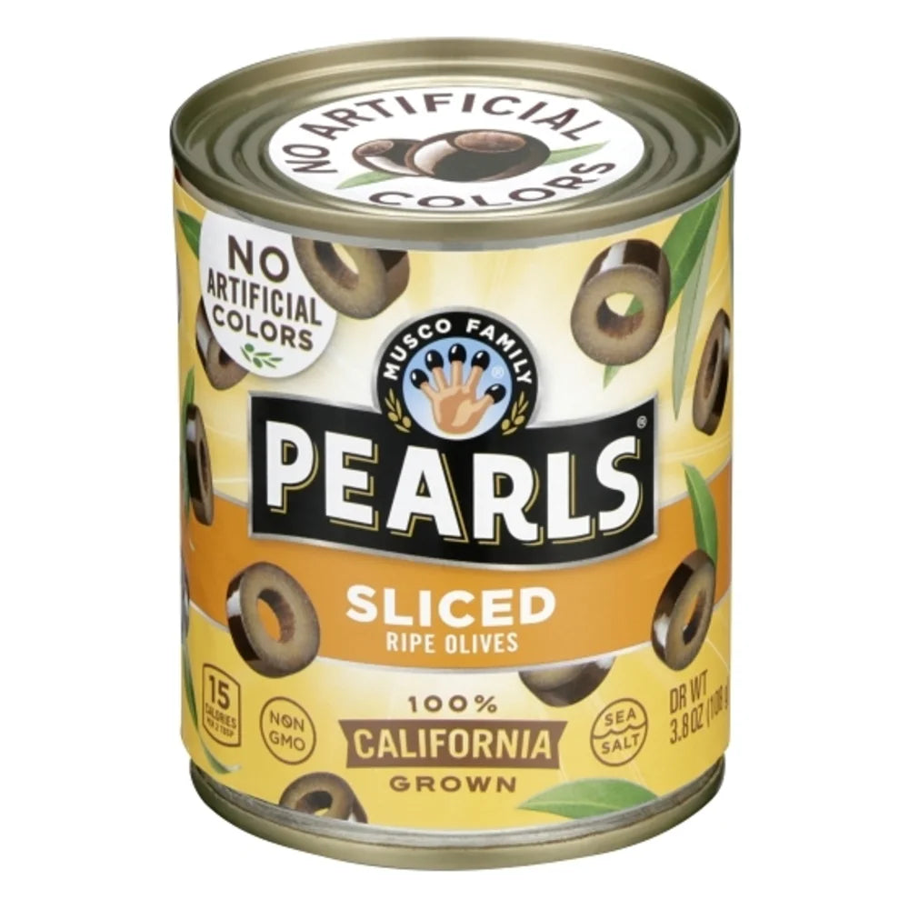 Pearls Sliced Black Olives Canned, 3.8 Ounce — 12 Per Case