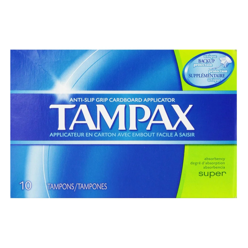 Tampax Super, 10 Count — 48 Per Case