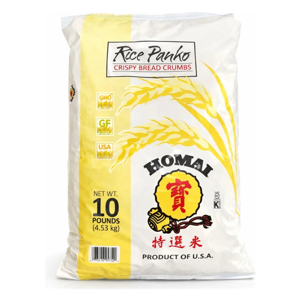 Commodity Gluten Free Rice Panko Crispy Bread Crumbs, 10 Pound — 1 Per Case