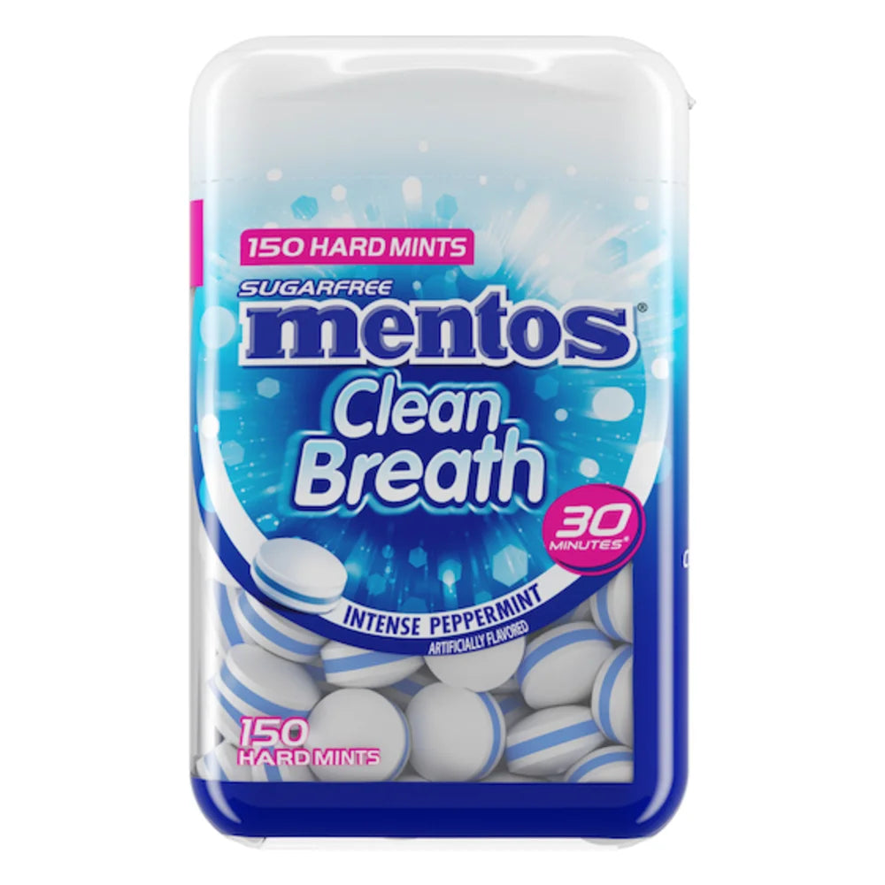 Mentos Clean Breath Peppermint, 150 Count — 24 Per Case