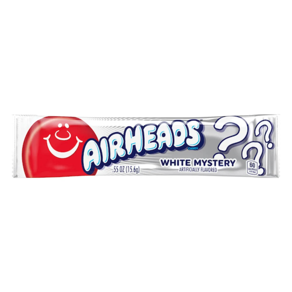 Airheads Open Stock Single White Mystery, 0.55 Ounce — 432 Per Case
