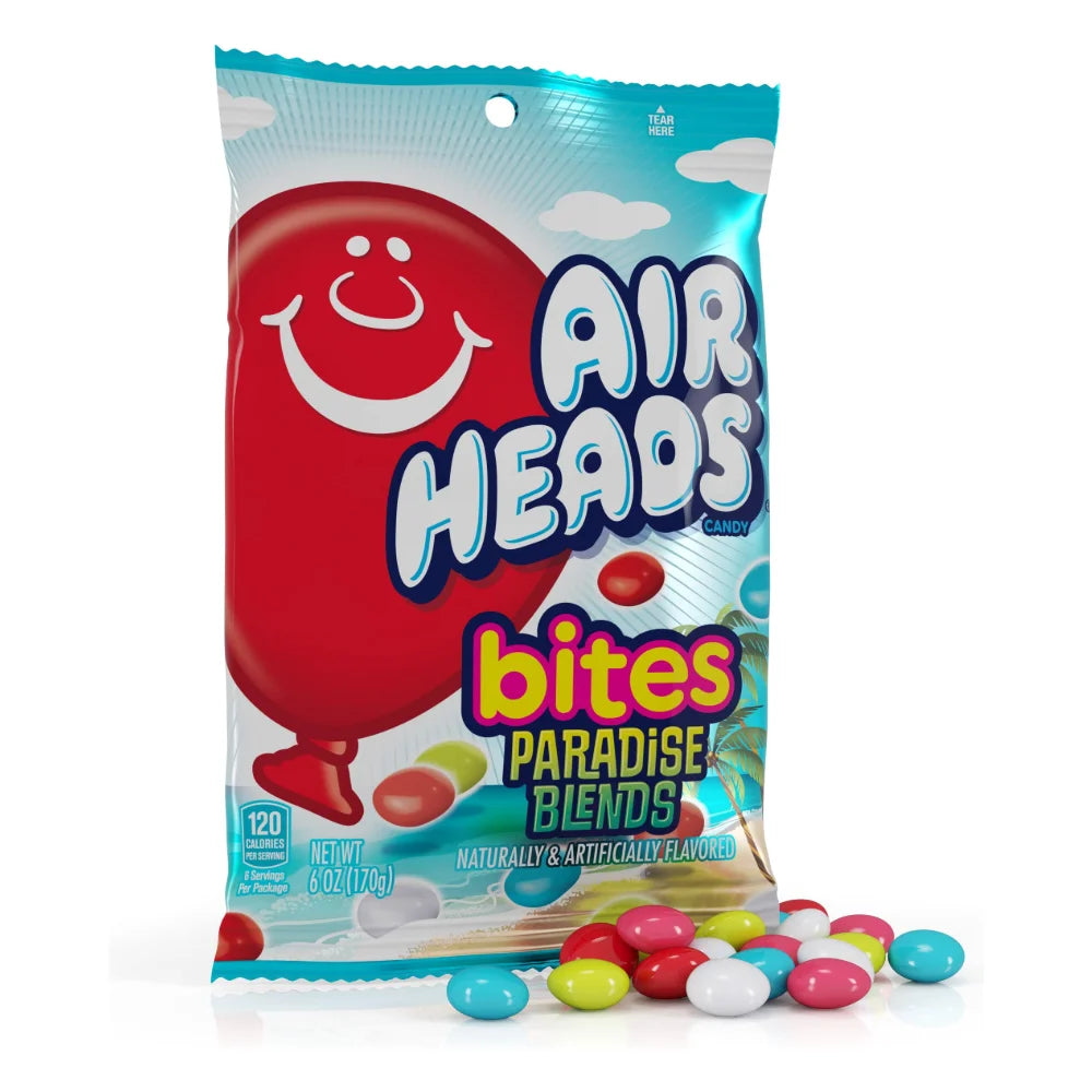 Airheads Paradise Blend Bites Peg Bag, 6 Ounce — 12 Per Case