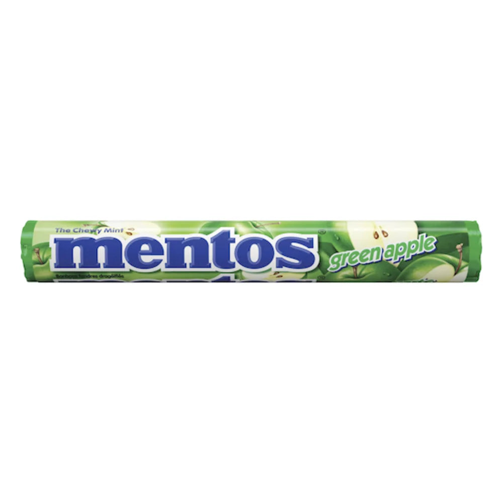 Mentos Green Apple Roll, 1.32 Ounce — 360 Per Case