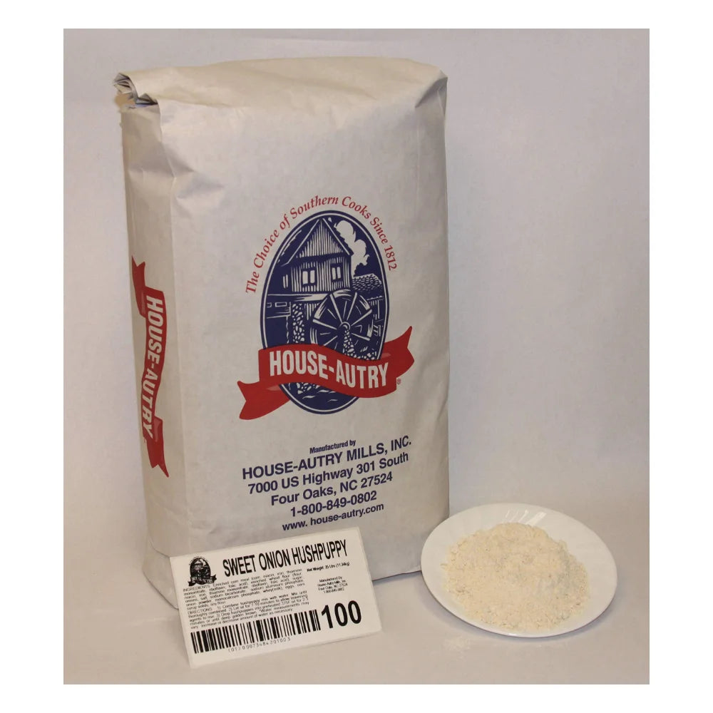 House-Autry Mills Sweet Onion Hushpuppy Batter Mix, 25 Pound — 1 Per Case