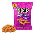 Las Ricas Cinnamon Sugar Churros Authentic Hispanic Puffed Snacks, 2.25 Ounce — 6 Per Case