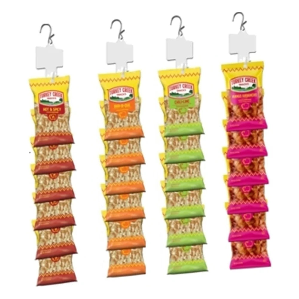 Turkey Creek Snacks Barbecue; Hot; Chili Lime; Mango Habanero - Pork Skins Clip Strips, 24 Count — 1 Per Case