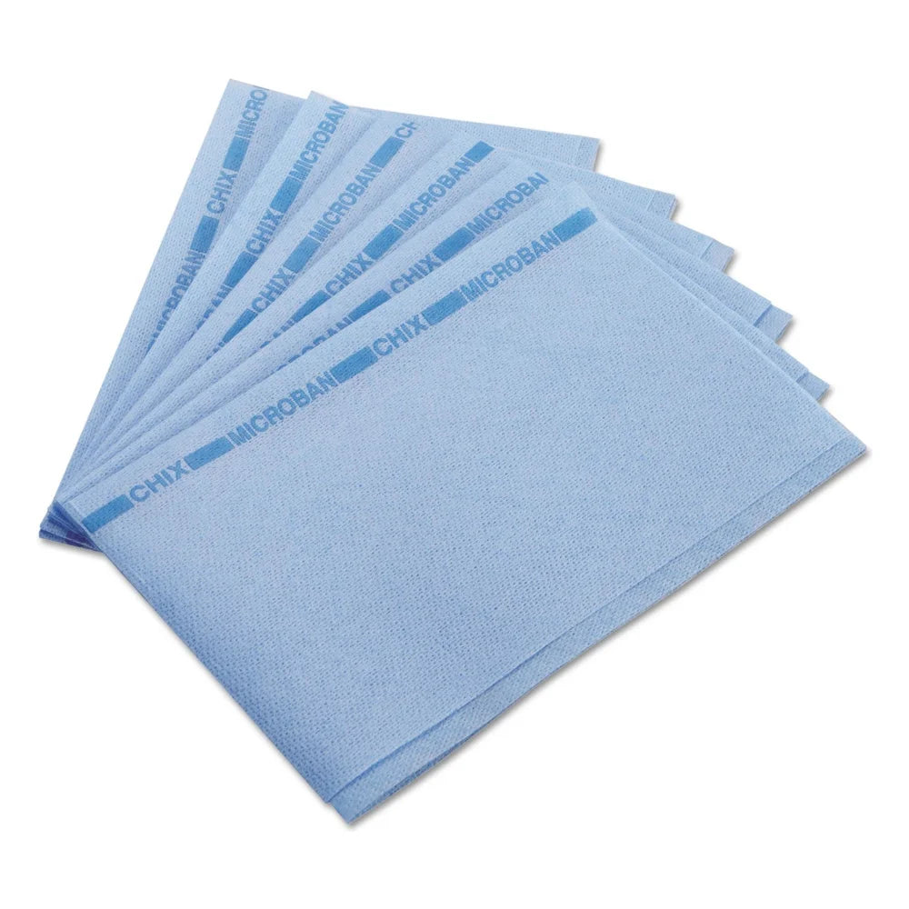 Chicopee Chix Foodservice Medium Duty Blue Towel, 13" X 21" — 150 Per Case