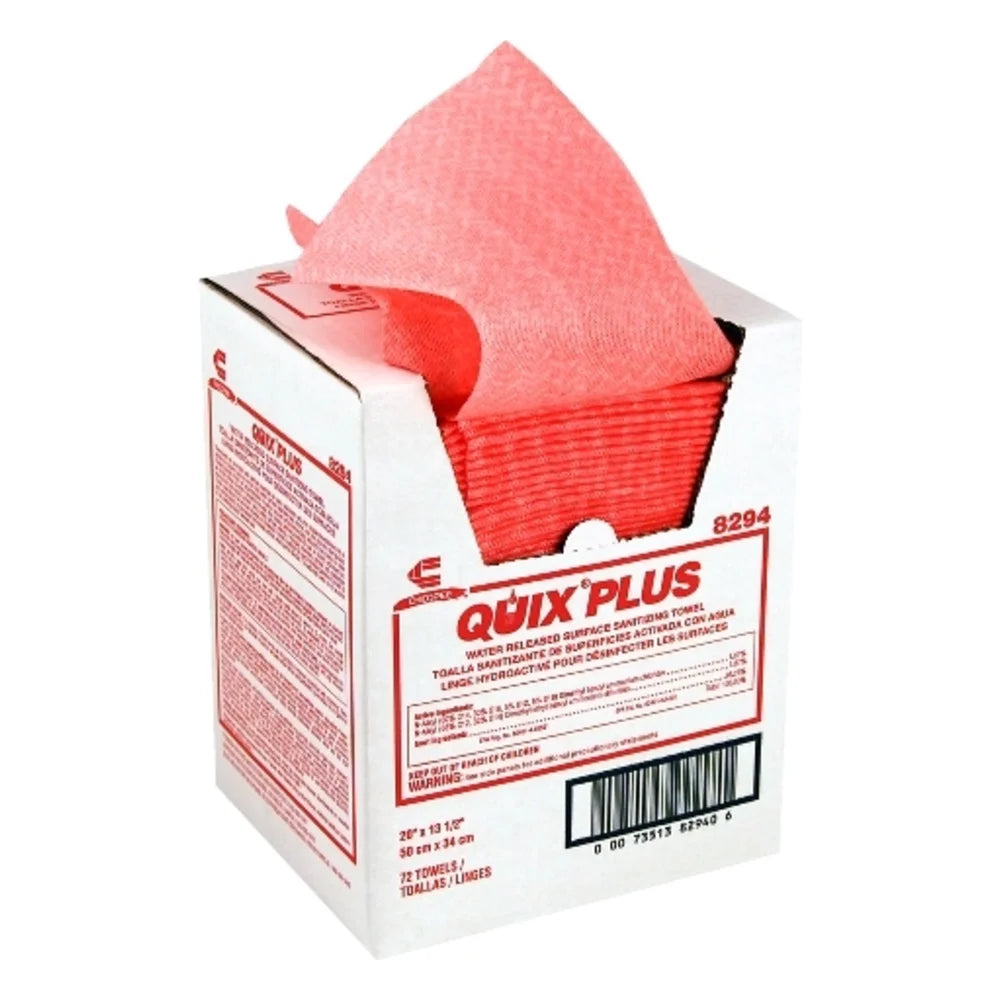 Chicopee 20" X 13.5" Quix Plus Medium Duty Pink Towel — 72 Per Case