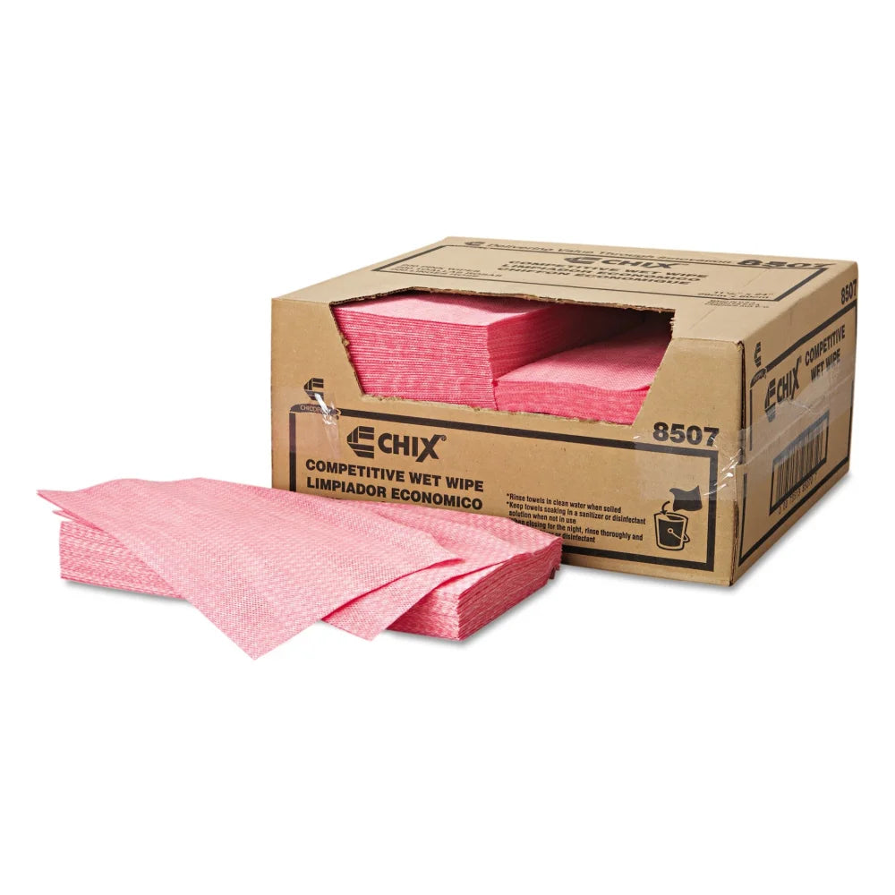 Chix Wet Wipes Pink Wavy Line — 200 Per Case