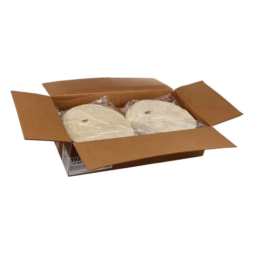 Mission Foods Heat Pressed Flour Tortillas 13 Inch, 12 Count — 12 Per Case