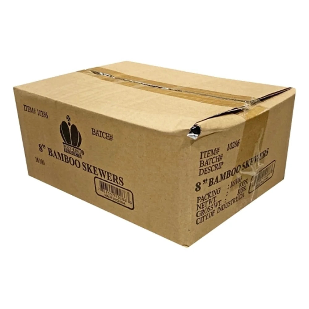 Goldmax 8 Inch Bamboo Skewers — 12 Per Case
